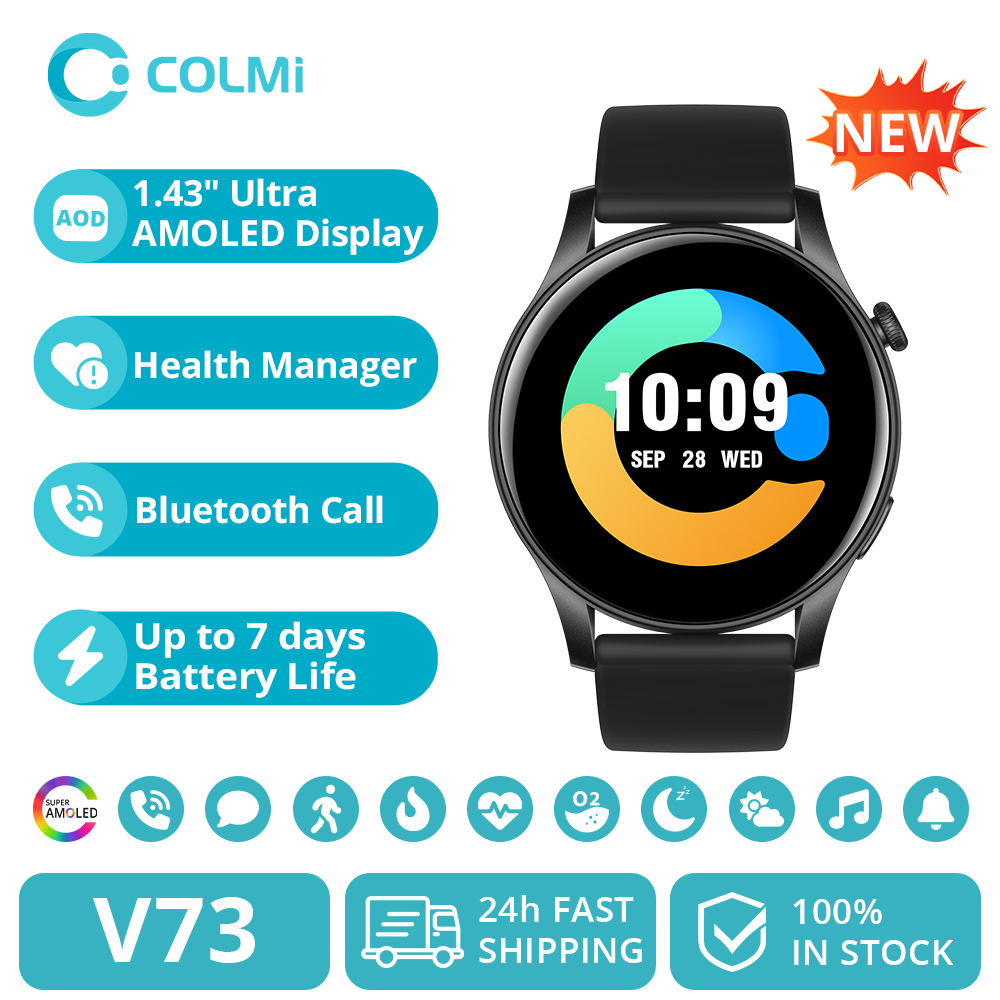 Smartwatch Instagram - [2024 New] COLMI V73 Smartwatch AMOLED
