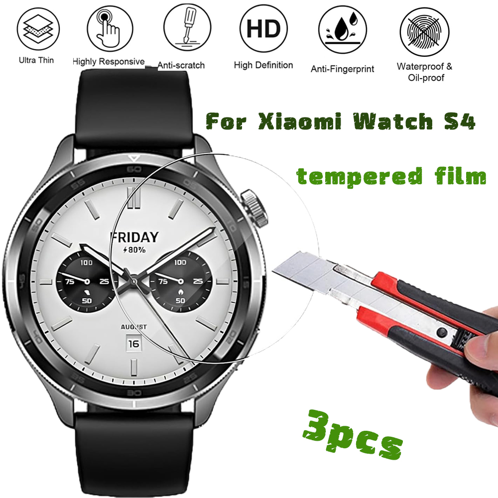 3PCS Tempered Glass Smartwatch - Xiaomi Smartwatch S4 Accessories recension och pris