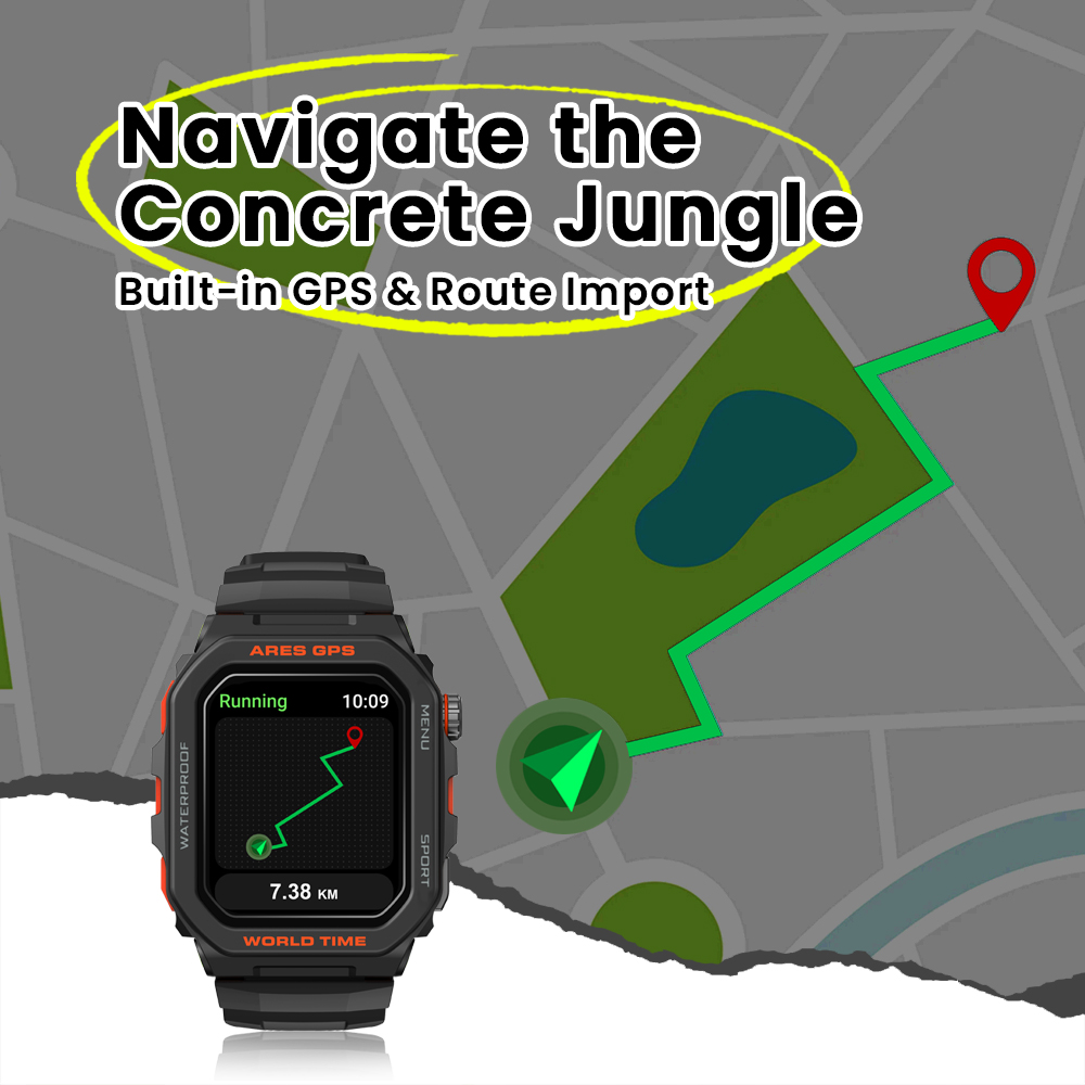 New Zeblaze Ares GPS Smart Wat - Smartwatch Instagram recension och pris