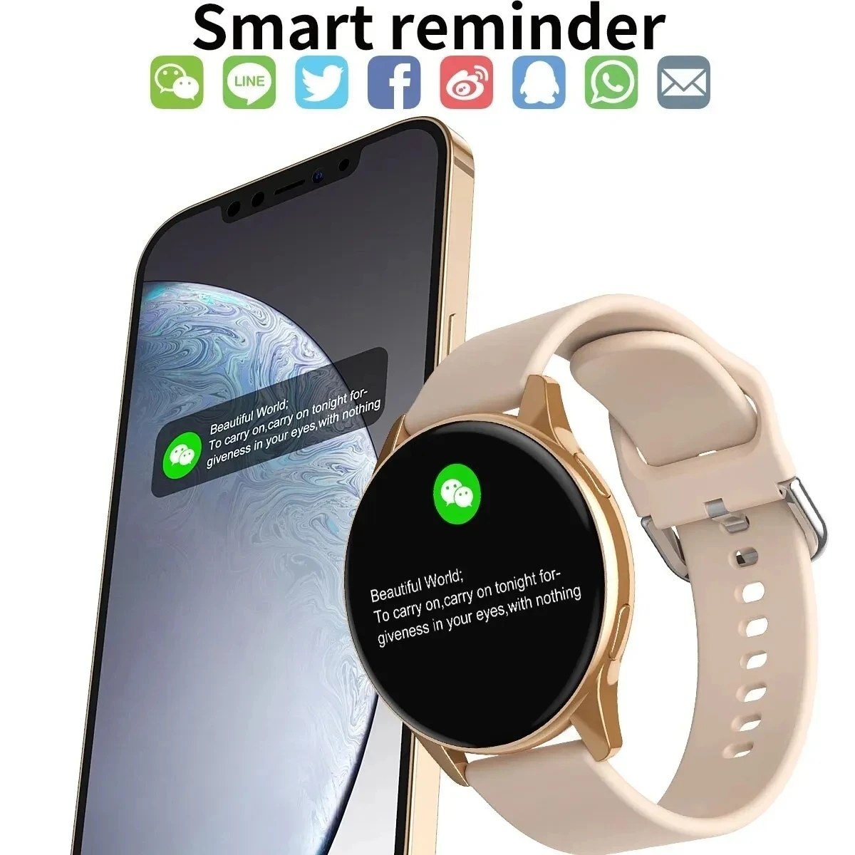2025 Smart Watch Women Round S - Smartwatch Instagram recension och pris