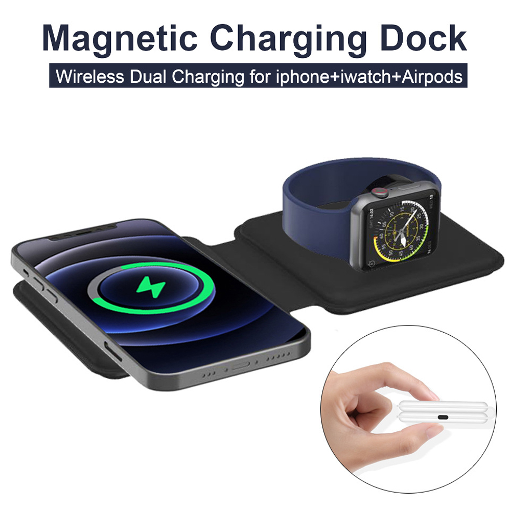 2IN1 Magnetic Wireless Charger - Smartwatch X12 recension och pris