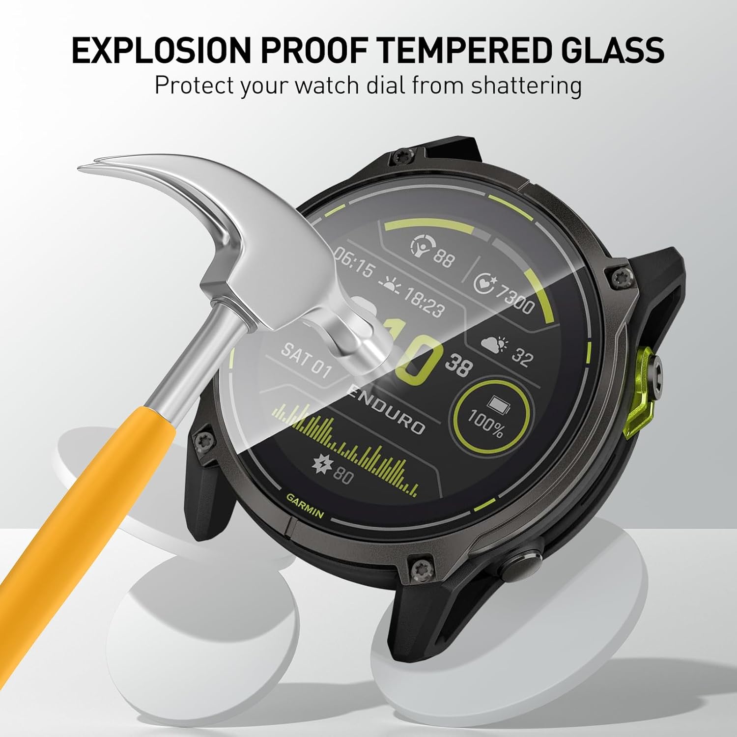 Tempered Glass Films For Garmi - Garmin Smartwatch Accessories recension och pris