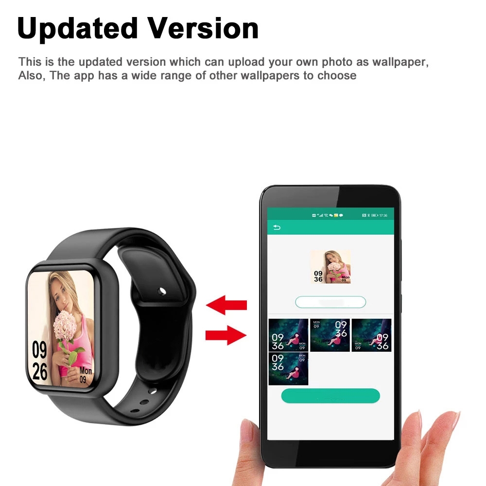 Smart Watch For Men Women Spor - Silicone Band Replacement recension och pris