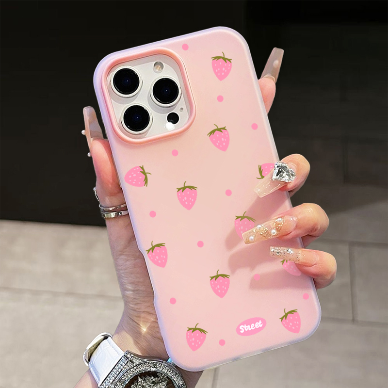 Sweet Pink Strawberry Pattern  - Samsung Galaxy A55 recension och pris
