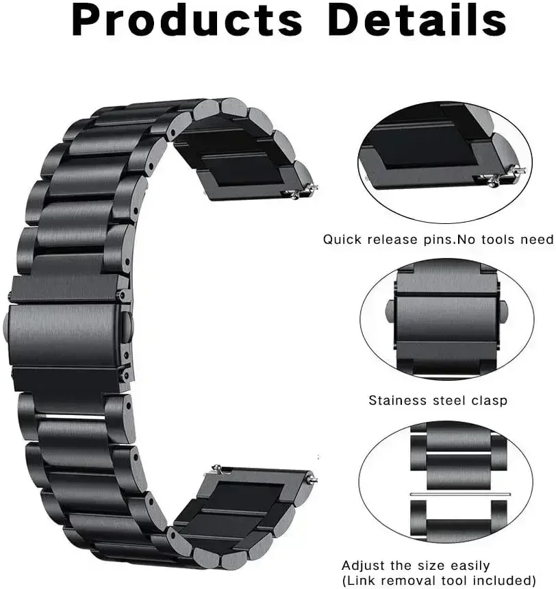 22mm Metal Stainless Steel Str - Xiaomi Smartwatch S4 Accessories recension och pris