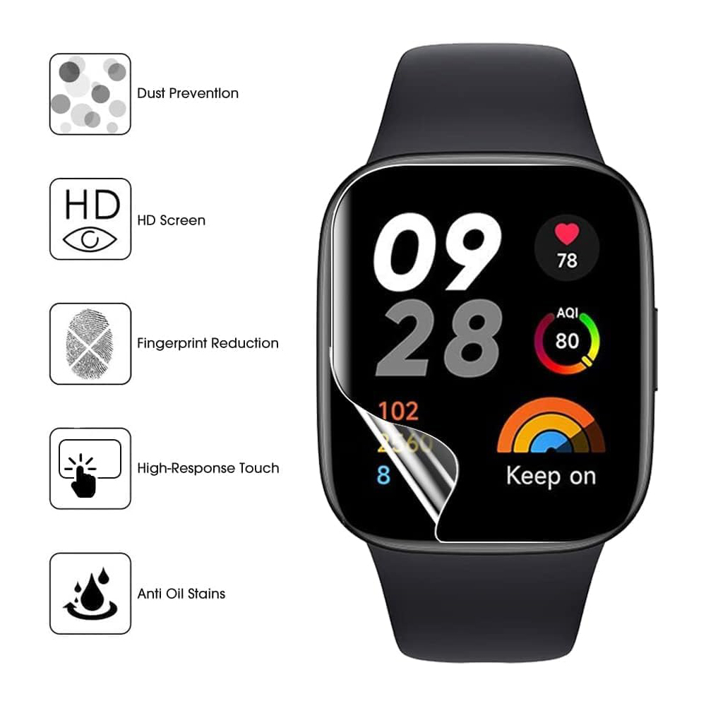 3/6pcs Hydrogel Protective Fil - Watch Face Protector recension och pris