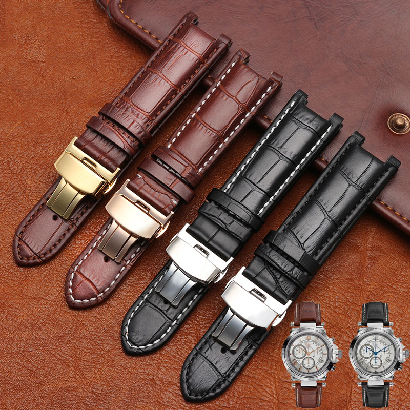 Notched Leather Watch strap 20 - Smartwatch Guess recension och pris