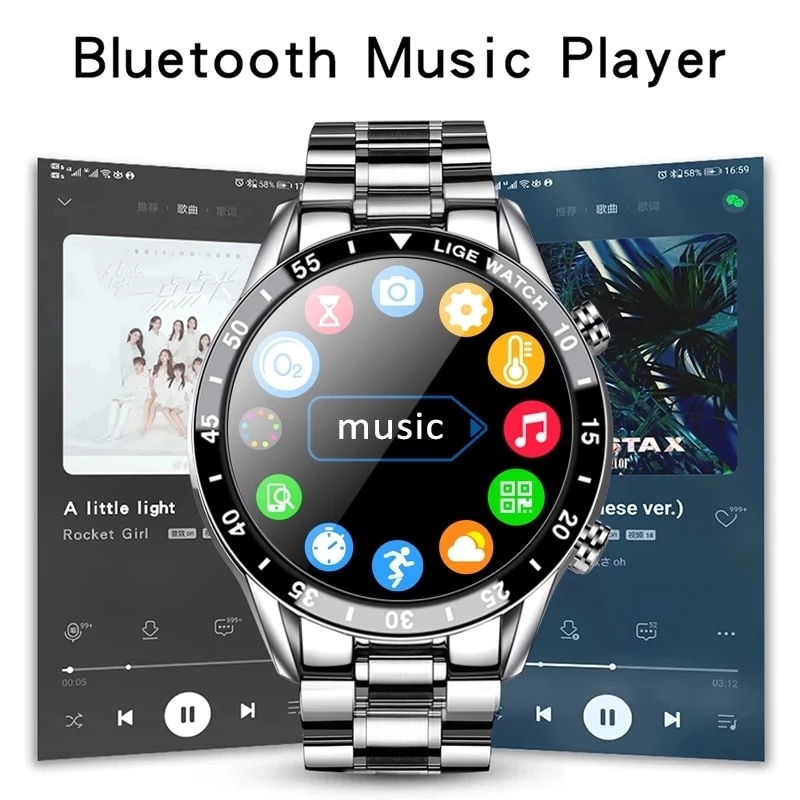 LIGE 2024 Smart Watch Men Full - Smartwatch Instagram recension och pris