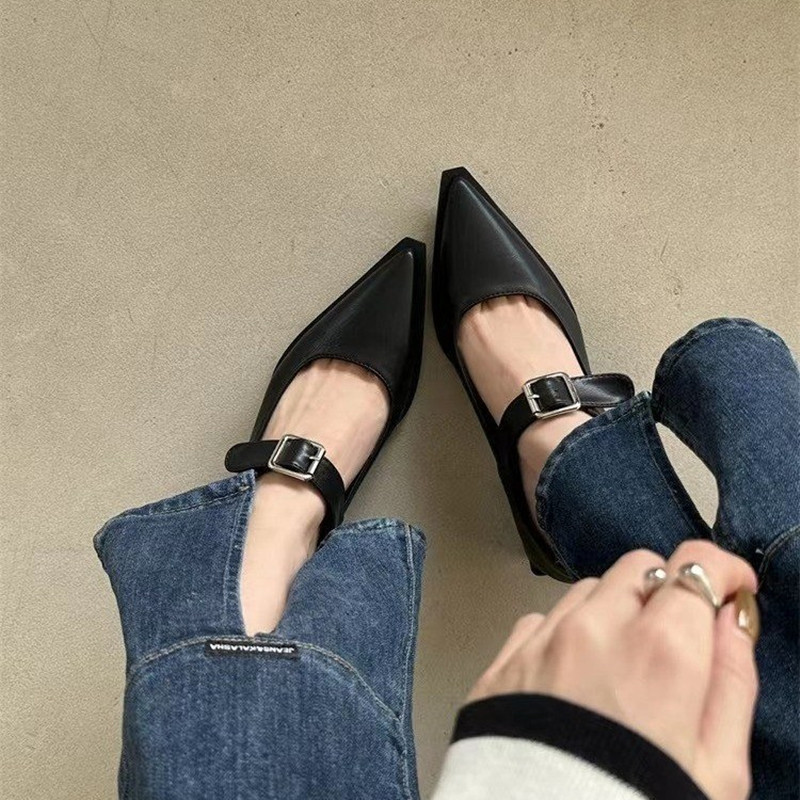 *Fashion Mary Jane Shoes Women - Leather Classic Strap recension och pris
